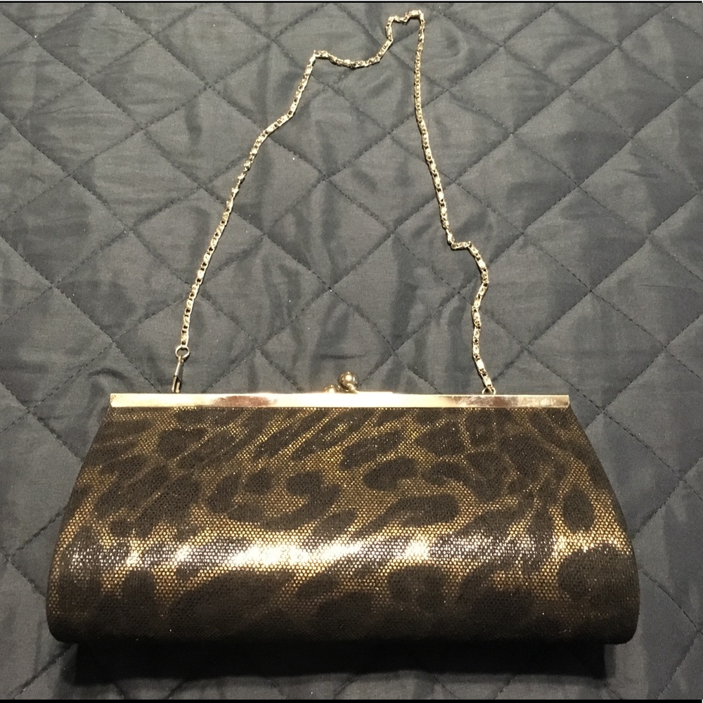 Leopard Clutch new with out tags